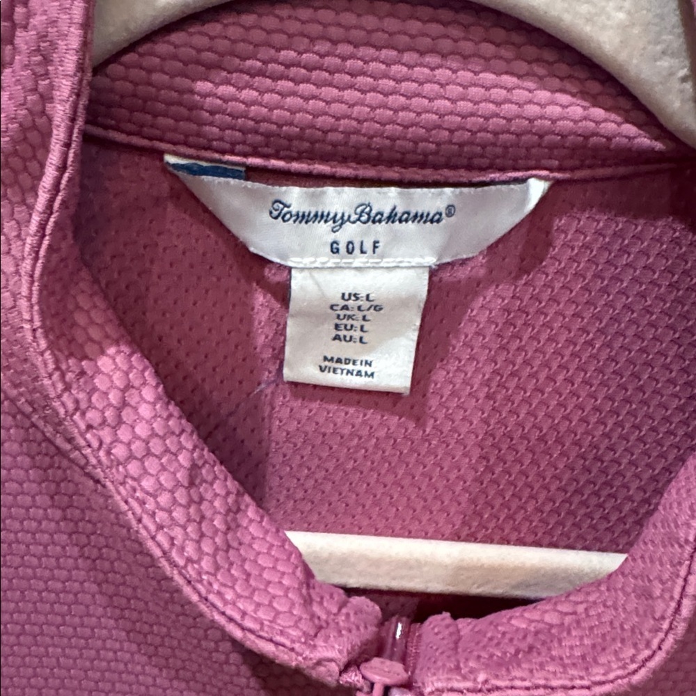 Tommy Bahama Golf Women's Full-Zip Pink/Mauve Jacket size Large - Picture 2 of 4